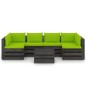 vidaXL 7-tlg. Garten-Lounge-Set mit Kissen Grau Imprägniertes Holz vidaXL 7-tlg. Garten-Lounge-Set mit Kissen Grau Imprägniertes Holz