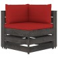 6-tlg. Garten-Lounge-Set mit Kissen Grau Imprägniertes Holz 6-tlg. Garten-Lounge-Set mit Kissen Grau Imprägniertes Holz