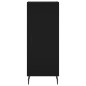 Highboard Schwarz 34,5x34x180 cm Holzwerkstoff Highboard Schwarz 34,5x34x180 cm Holzwerkstoff