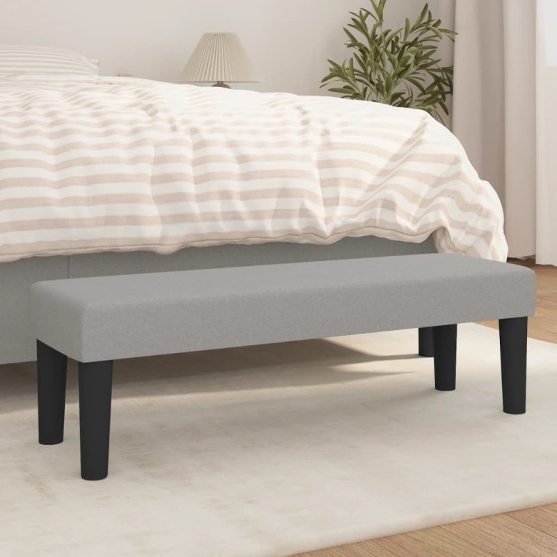 Sitzbank Hellgrau 100x30x30 cm Stoff Sitzbank Hellgrau 100x30x30 cm Stoff