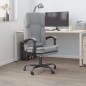 Bürostuhl mit Massagefunktion Hellgrau Stoff Bürostuhl mit Massagefunktion Hellgrau Stoff