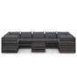 vidaXL 10-tlg. Garten-Lounge-Set mit Kissen Grau Imprägniertes Holz vidaXL 10-tlg. Garten-Lounge-Set mit Kissen Grau Imprägniertes Holz