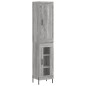 Highboard Grau Sonoma 34,5x34x180 cm Holzwerkstoff Highboard Grau Sonoma 34,5x34x180 cm Holzwerkstoff