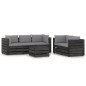 vidaXL 6-tlg. Garten-Lounge-Set mit Kissen Grau Imprägniertes Holz vidaXL 6-tlg. Garten-Lounge-Set mit Kissen Grau Imprägniertes Holz
