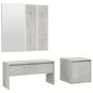 Flurmöbel-Set Betongrau Holzwerkstoff Flurmöbel-Set Betongrau Holzwerkstoff
