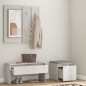 Flurmöbel-Set Betongrau Holzwerkstoff Flurmöbel-Set Betongrau Holzwerkstoff