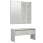 Flurmöbel-Set Betongrau Holzwerkstoff Flurmöbel-Set Betongrau Holzwerkstoff