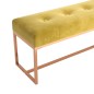 Sitzbank Senfgelb 110x36x45 cm Samt Sitzbank Senfgelb 110x36x45 cm Samt