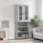Highboard Betongrau 69,5x34x180 cm Holzwerkstoff Highboard Betongrau 69,5x34x180 cm Holzwerkstoff