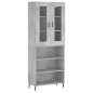 Highboard Betongrau 69,5x34x180 cm Holzwerkstoff Highboard Betongrau 69,5x34x180 cm Holzwerkstoff
