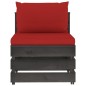 vidaXL 6-tlg. Garten-Lounge-Set mit Kissen Grau Imprägniertes Holz vidaXL 6-tlg. Garten-Lounge-Set mit Kissen Grau Imprägniertes Holz