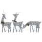 vidaXL LED-Rentiere Weihnachtsdeko 270x7x90 cm Silbern Kaltweiß vidaXL LED-Rentiere Weihnachtsdeko 270x7x90 cm Silbern Kaltweiß