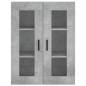 Highboard Betongrau 69,5x34x180 cm Holzwerkstoff Highboard Betongrau 69,5x34x180 cm Holzwerkstoff