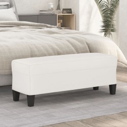Sitzbank Beige 100x35x41 cm Mikrofasergewebe