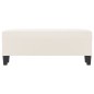 Sitzbank Beige 100x35x41 cm Mikrofasergewebe Sitzbank Beige 100x35x41 cm Mikrofasergewebe