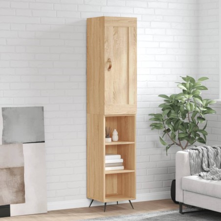 Highboard Sonoma-Eiche 34,5x34x180 cm Holzwerkstoff
