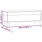 Sitzbank Beige 100x35x41 cm Mikrofasergewebe Sitzbank Beige 100x35x41 cm Mikrofasergewebe