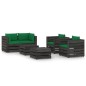 6-tlg. Garten-Lounge-Set mit Kissen Grau Imprägniertes Holz 6-tlg. Garten-Lounge-Set mit Kissen Grau Imprägniertes Holz