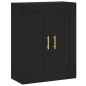 Highboard Schwarz 69,5x34x180 cm Holzwerkstoff Highboard Schwarz 69,5x34x180 cm Holzwerkstoff