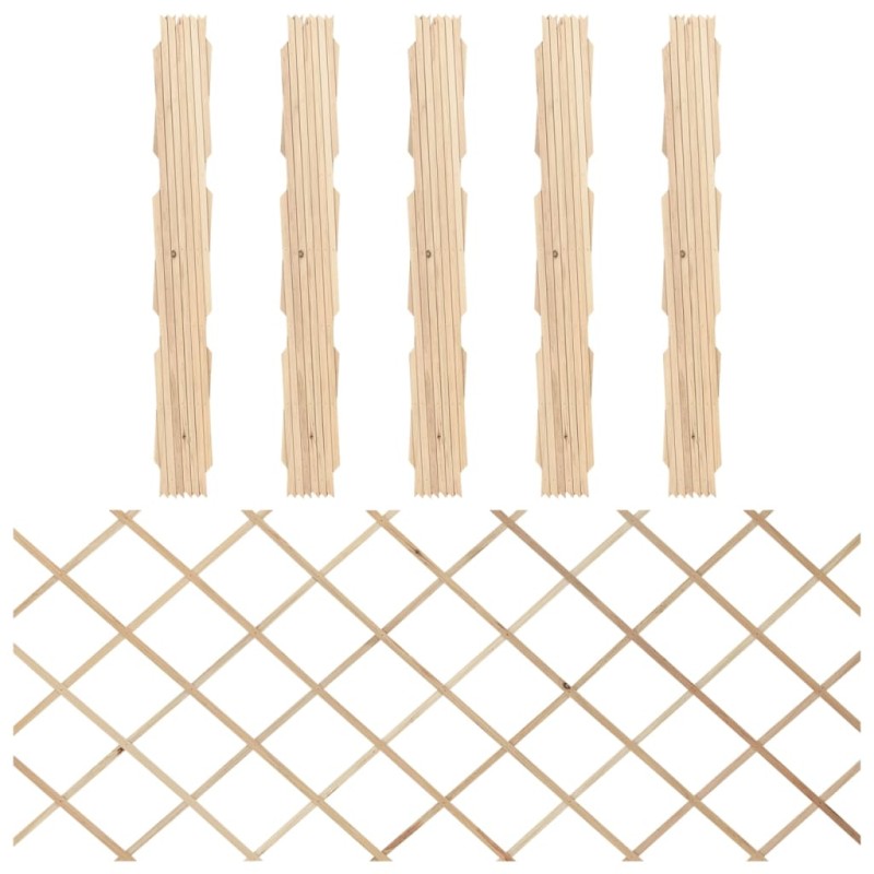 Rankzäune 5 Stk. Massivholz Tanne 180x80 cm Rankzäune 5 Stk. Massivholz Tanne 180x80 cm