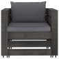 7-tlg. Garten-Lounge-Set mit Kissen Grau Imprägniertes Holz 7-tlg. Garten-Lounge-Set mit Kissen Grau Imprägniertes Holz