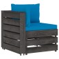 vidaXL 6-tlg. Garten-Lounge-Set mit Kissen Grau Imprägniertes Holz vidaXL 6-tlg. Garten-Lounge-Set mit Kissen Grau Imprägniertes Holz
