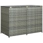 vidaXL Mülltonnenbox für 2 Tonnen Poly Rattan Anthrazit 148×77×111 cm vidaXL Mülltonnenbox für 2 Tonnen Poly Rattan Anthrazit 148×77×111 cm