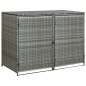 vidaXL Mülltonnenbox für 2 Tonnen Poly Rattan Anthrazit 148×77×111 cm vidaXL Mülltonnenbox für 2 Tonnen Poly Rattan Anthrazit 148×77×111 cm