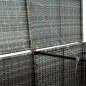 vidaXL Mülltonnenbox für 2 Tonnen Poly Rattan Anthrazit 148×77×111 cm vidaXL Mülltonnenbox für 2 Tonnen Poly Rattan Anthrazit 148×77×111 cm