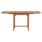 Ausziehbarer Gartentisch (110-160)×80×75 cm Massivholz Teak Ausziehbarer Gartentisch (110-160)×80×75 cm Massivholz Teak