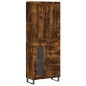 Highboard Räuchereiche 69,5x34x180 cm Holzwerkstoff Highboard Räuchereiche 69,5x34x180 cm Holzwerkstoff