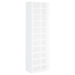 Schuhschrank Weiß 54x34x183 cm Holzwerkstoff