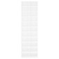 Schuhschrank Weiß 54x34x183 cm Holzwerkstoff Schuhschrank Weiß 54x34x183 cm Holzwerkstoff
