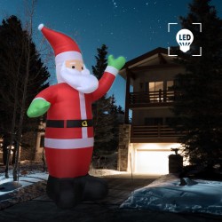 vidaXL Aufblasbarer Weihnachtsmann LED IP20 600 cm XXL  