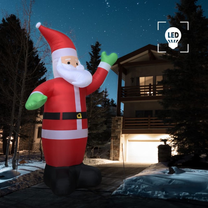 vidaXL Aufblasbarer Weihnachtsmann LED IP20 600 cm XXL vidaXL Aufblasbarer Weihnachtsmann LED IP20 600 cm XXL