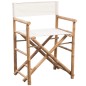 Klappbarer Regiestuhl 2 Stk. Bambus und Canvas Klappbarer Regiestuhl 2 Stk. Bambus und Canvas