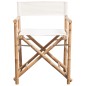 Klappbarer Regiestuhl 2 Stk. Bambus und Canvas Klappbarer Regiestuhl 2 Stk. Bambus und Canvas