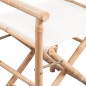 Klappbarer Regiestuhl 2 Stk. Bambus und Canvas Klappbarer Regiestuhl 2 Stk. Bambus und Canvas