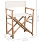 Klappbarer Regiestuhl 2 Stk. Bambus und Canvas Klappbarer Regiestuhl 2 Stk. Bambus und Canvas