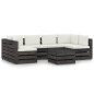 7-tlg. Garten-Lounge-Set mit Kissen Grau Imprägniertes Holz 7-tlg. Garten-Lounge-Set mit Kissen Grau Imprägniertes Holz