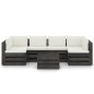 7-tlg. Garten-Lounge-Set mit Kissen Grau Imprägniertes Holz 7-tlg. Garten-Lounge-Set mit Kissen Grau Imprägniertes Holz