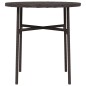 Beistelltisch Braun 45 cm Poly Rattan Beistelltisch Braun 45 cm Poly Rattan