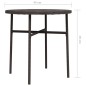 Beistelltisch Braun 45 cm Poly Rattan Beistelltisch Braun 45 cm Poly Rattan