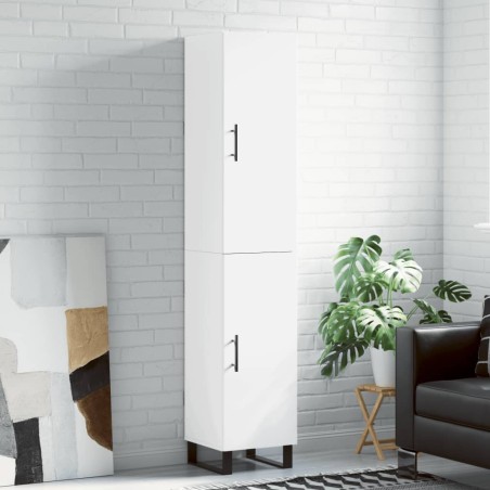 Highboard Weiß 34,5x34x180 cm Holzwerkstoff
