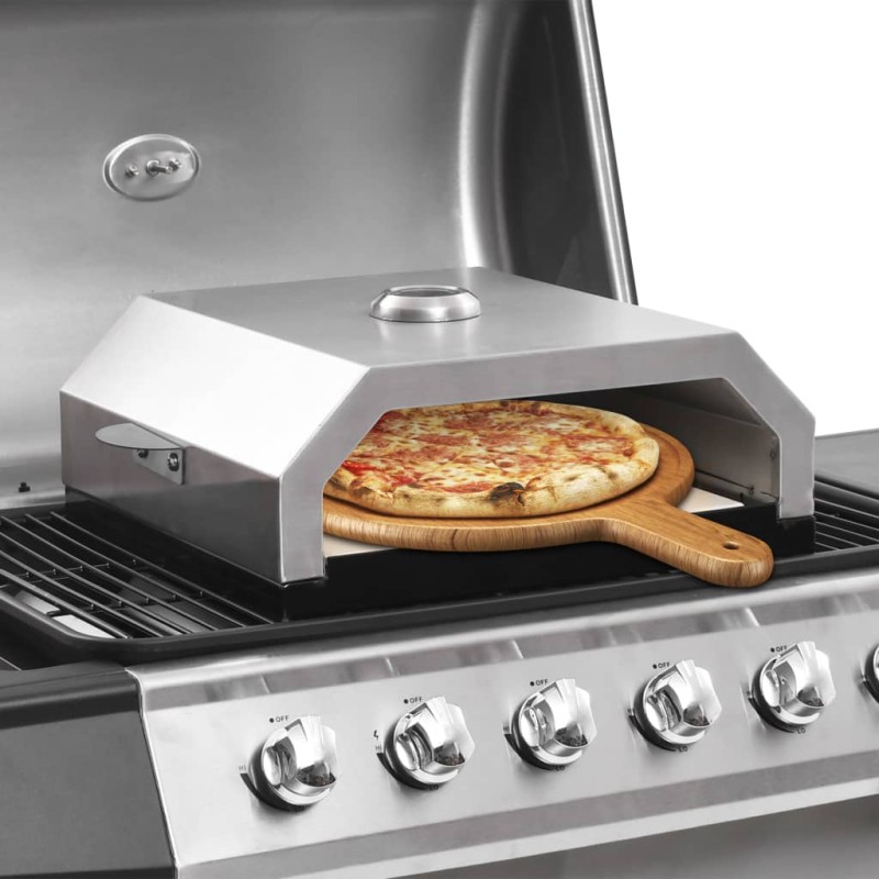 Pizzaofen mit Keramikstein für Gas-Kohlegrill Pizzaofen mit Keramikstein für Gas-Kohlegrill