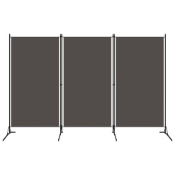 3-tlg. Raumteiler Anthrazit 260x180 cm