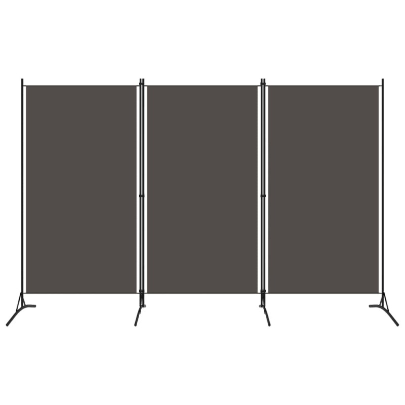 3-tlg. Raumteiler Anthrazit 260x180 cm 3-tlg. Raumteiler Anthrazit 260x180 cm