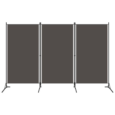 3-tlg. Raumteiler Anthrazit 260x180 cm