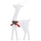 vidaXL Weihnachtsdekoration Rentiere 270x7x90 cm Weiß Kaltweiß Mesh vidaXL Weihnachtsdekoration Rentiere 270x7x90 cm Weiß Kaltweiß Mesh