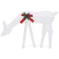 vidaXL Weihnachtsdekoration Rentiere 270x7x90 cm Weiß Kaltweiß Mesh vidaXL Weihnachtsdekoration Rentiere 270x7x90 cm Weiß Kaltweiß Mesh